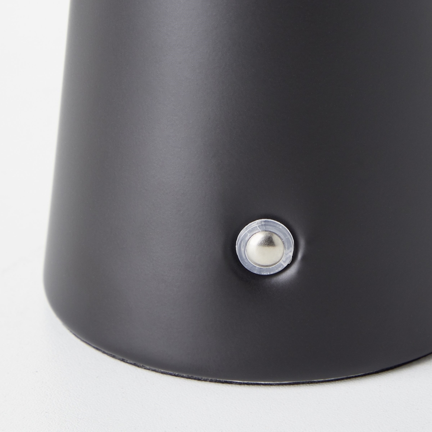 Brilliant - Ρυθμιζόμενο LED επιτραπέζιο εξωτερικό φωτιστικό αφής MUFFIN LED/3W/5V USB 2600 mAh IP44 μαύρο