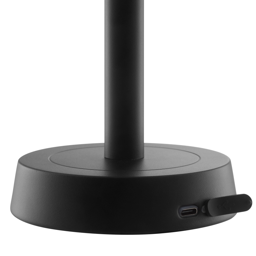 Brilliant - RAZOR LED επιτραπέζια εξωτερική λάμπα με επαναφορτιζόμενη μπαταρία, ρυθμιζόμενη με έλεγχο αφής, LED/2,5W/5V 2700K 2600 mAh IP44 μαύρη