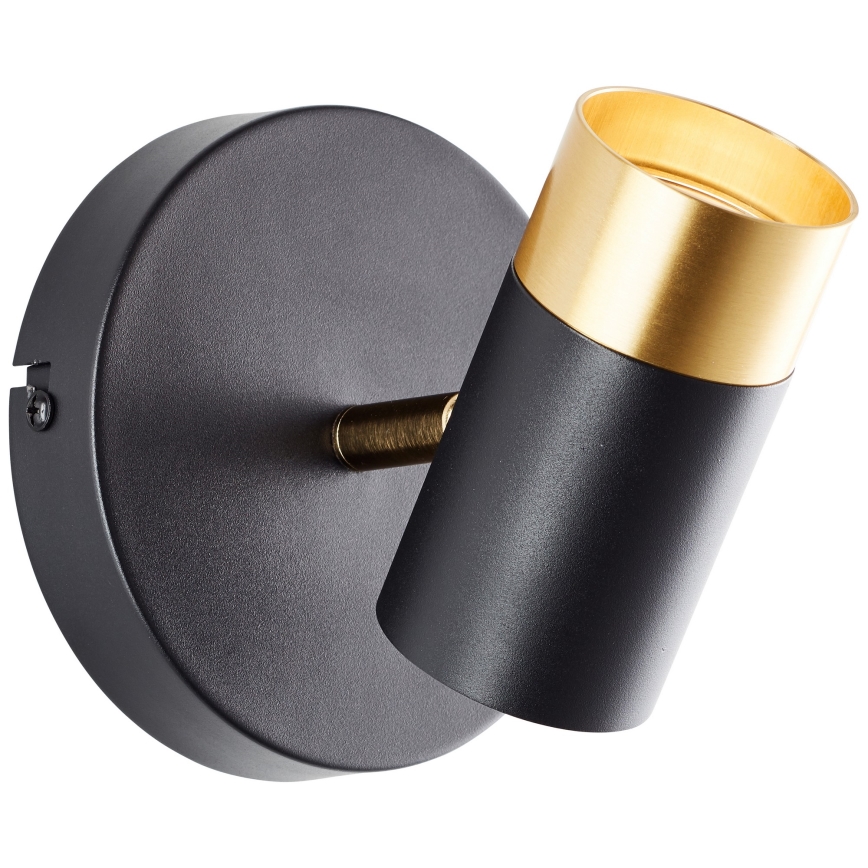 Brilliant - LED επιτοίχιο σποτ VIGOLO 1xGU10/5W/230V μαύρο/χρυσό