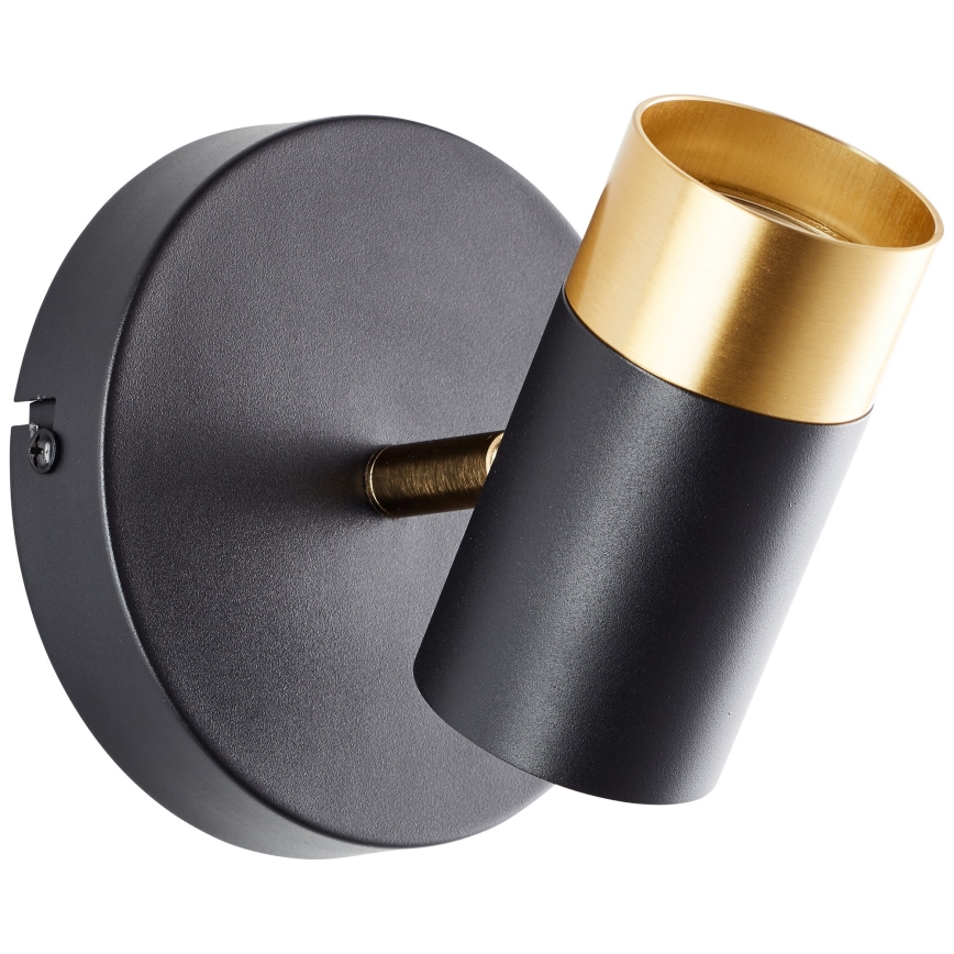 Brilliant - LED επιτοίχιο σποτ VIGOLO 1xGU10/5W/230V μαύρο/χρυσό