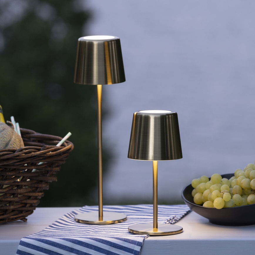 Brilliant - LED εξωτερικό φωτιστικό αφής με ρύθμιση φωτεινότητας XAANA LED/4W/5V 3000/4000/6500K 2600 mAh IP44 χρυσό