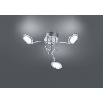 Brilliant - Επιφανειακό φωτιστικό οροφής LED SESSION 3xLED/3,1W/230V 3000/4000/6500K ματ χρώμιο