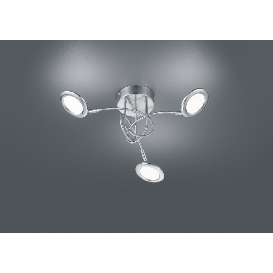 Brilliant - Επιφανειακό φωτιστικό οροφής LED SESSION 3xLED/3,1W/230V 3000/4000/6500K ματ χρώμιο