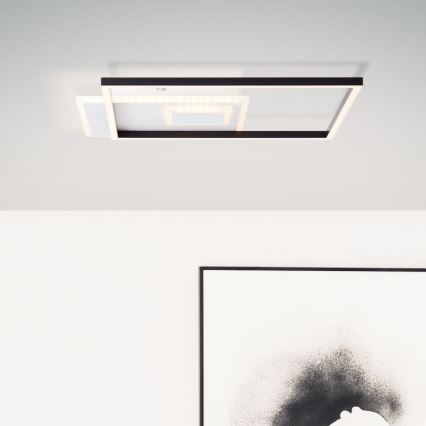 Brilliant - LED Dimmable φωτιστικό οροφής IORGO LED/40W/230V 3000K 43,5x43,5 cm λευκό/μαύρο