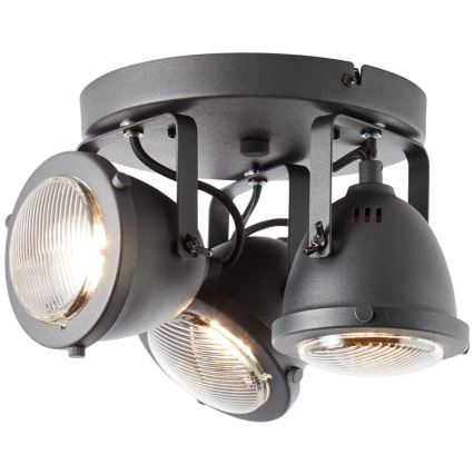 Brilliant - Σποτ φωτιστικό CARMEN 3xGU10/5W/230V μαύρο