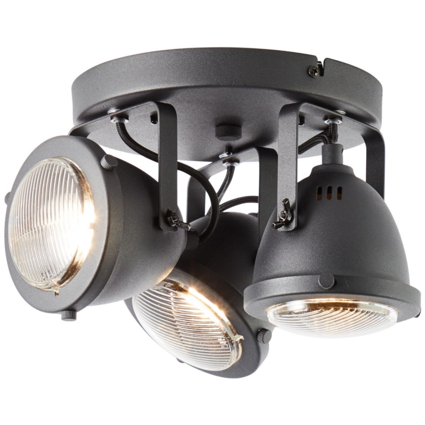 Brilliant - Σποτ φωτιστικό CARMEN 3xGU10/5W/230V μαύρο