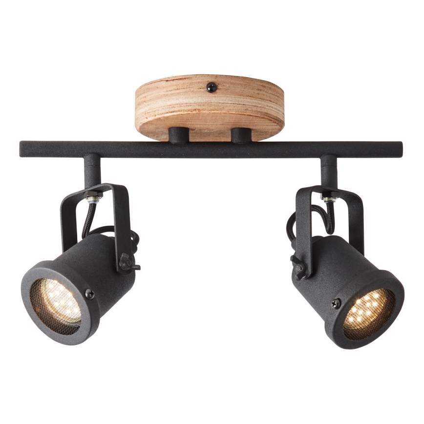 Brilliant - Σποτ φωτιστικό INGE 2xGU10/6W/230V από πεύκο