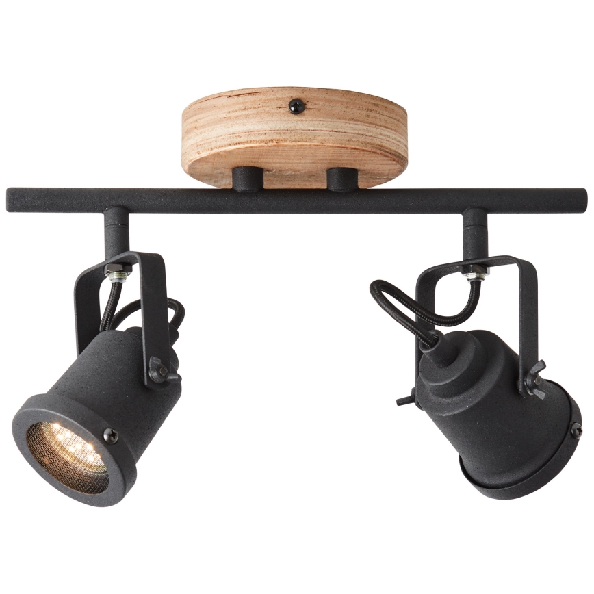 Brilliant - Σποτ φωτιστικό INGE 2xGU10/6W/230V από πεύκο