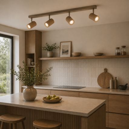 Brilliant - Σποτ φωτιστικό LAKEWOOD 4xGU10/10W/230V καφέ