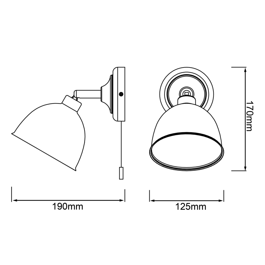 Brilliant - Σποτ τοίχου TELIO 1xE14/28W/230V ροζ