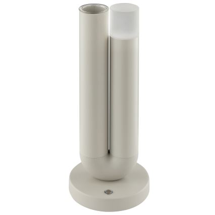 Brilliant - Ρυθμιζόμενο επαναφορτιζόμενο επιτραπέζιο εξωτερικό φωτιστικό με έλεγχο αφής SAYU LED/2,5W/5V 2700K 2600 mAh IP44 γκρι