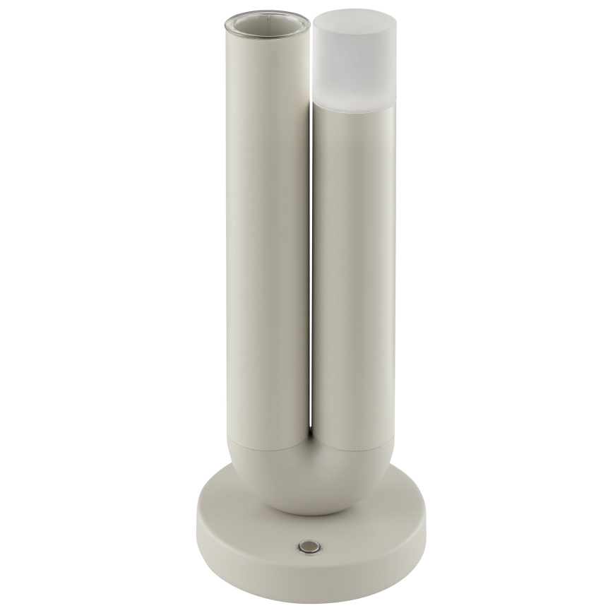 Brilliant - Ρυθμιζόμενο επαναφορτιζόμενο επιτραπέζιο εξωτερικό φωτιστικό με έλεγχο αφής SAYU LED/2,5W/5V 2700K 2600 mAh IP44 γκρι