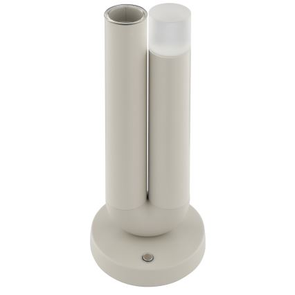 Brilliant - Ρυθμιζόμενο επαναφορτιζόμενο επιτραπέζιο εξωτερικό φωτιστικό με έλεγχο αφής SAYU LED/2,5W/5V 2700K 2600 mAh IP44 γκρι