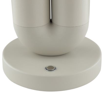 Brilliant - Ρυθμιζόμενο επαναφορτιζόμενο επιτραπέζιο εξωτερικό φωτιστικό με έλεγχο αφής SAYU LED/2,5W/5V 2700K 2600 mAh IP44 γκρι