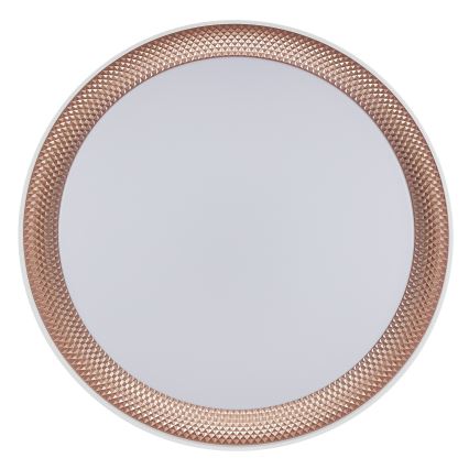 Brilliant - LED Ρυθμιζόμενο φωτιστικό οροφής WALDO LED/24W/230V 3000-6500K Ø 38,5 cm λευκό/ροζ χρυσό + τηλεχειριστήριο