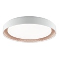 Brilliant - Ρυθμιζόμενο φωτιστικό οροφής LED WALDO LED/36W/230V 3000-6500K Ø 48,5 cm λευκό/ροζ χρυσό + τηλεχειριστήριο