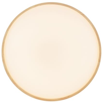 Brilliant - Ρυθμιζόμενο LED φωτιστικό οροφής ALSON LED/17W/230V 3000-6500K διάμ. 49,5 cm ξύλο καουτσούκ + τηλεχειριστήριο