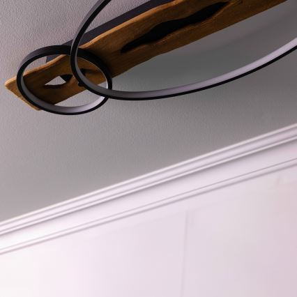 Brilliant - Ρυθμιζόμενο φωτιστικό οροφής LED PIRUS LED/30W/230V 30x70 cm ξύλο καουτσούκ
