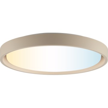 Brilliant - Ρυθμιζόμενο LED φωτιστικό οροφής SANOZ LED/24W/230V 3000-6500K Ø 41 cm μπεζ + τηλεχειριστήριο
