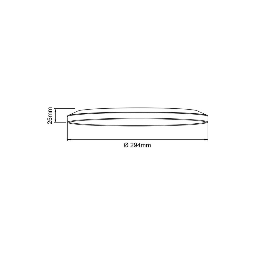 Brilliant - LED Ρυθμιζόμενο φωτιστικό οροφής SORELL LED/18W/230V 3000-6500K διάμ. 29 cm λευκό + τηλεχειριστήριο