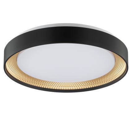 Brilliant - Ρυθμιζόμενο φωτιστικό οροφής LED WALDO LED/24W/230V 3000-6500K Ø 38,5 εκ. μαύρο/χρυσό + τηλεχειριστήριο