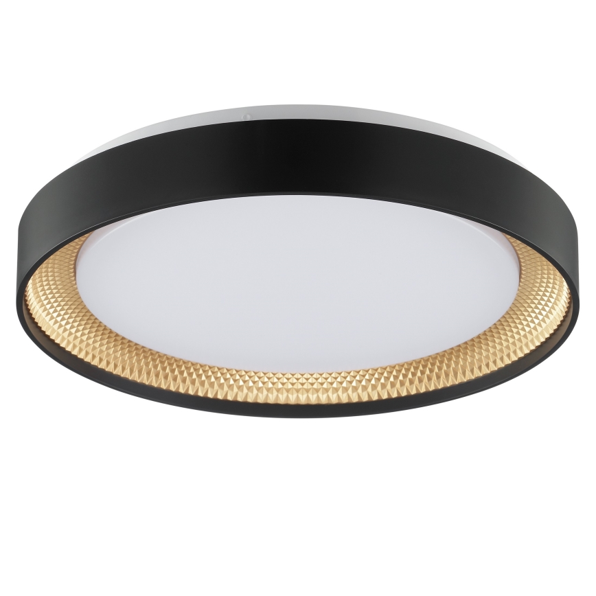 Brilliant - Ρυθμιζόμενο φωτιστικό οροφής LED WALDO LED/24W/230V 3000-6500K Ø 38,5 εκ. μαύρο/χρυσό + τηλεχειριστήριο