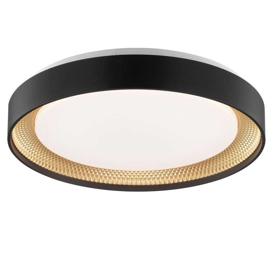 Brilliant - Ρυθμιζόμενο φωτιστικό οροφής LED WALDO LED/24W/230V 3000-6500K Ø 38,5 εκ. μαύρο/χρυσό + τηλεχειριστήριο
