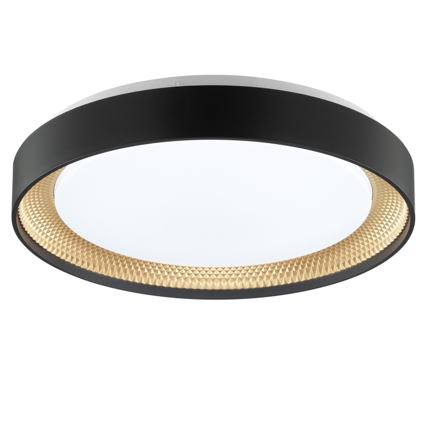 Brilliant - Ρυθμιζόμενο φωτιστικό οροφής LED WALDO LED/24W/230V 3000-6500K Ø 38,5 εκ. μαύρο/χρυσό + τηλεχειριστήριο