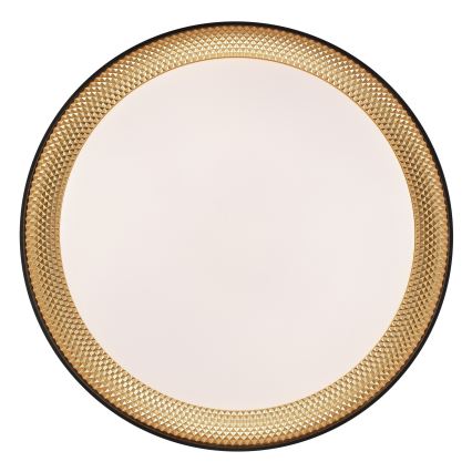Brilliant - Ρυθμιζόμενο φωτιστικό οροφής LED WALDO LED/24W/230V 3000-6500K Ø 38,5 εκ. μαύρο/χρυσό + τηλεχειριστήριο