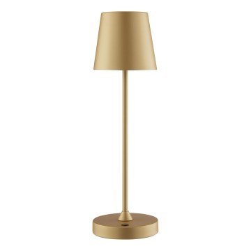 Brilliant - Ρυθμιζόμενο επαναφορτιζόμενο επιτραπέζιο εξωτερικό φωτιστικό αφής ELORA LED/2,5W/5V 2700K 2600 mAh IP44 χρυσό