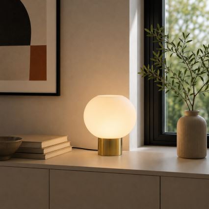 Brilliant - Επιτραπέζιο φωτιστικό FANNY 1xE27/20W/230V ορείχαλκος