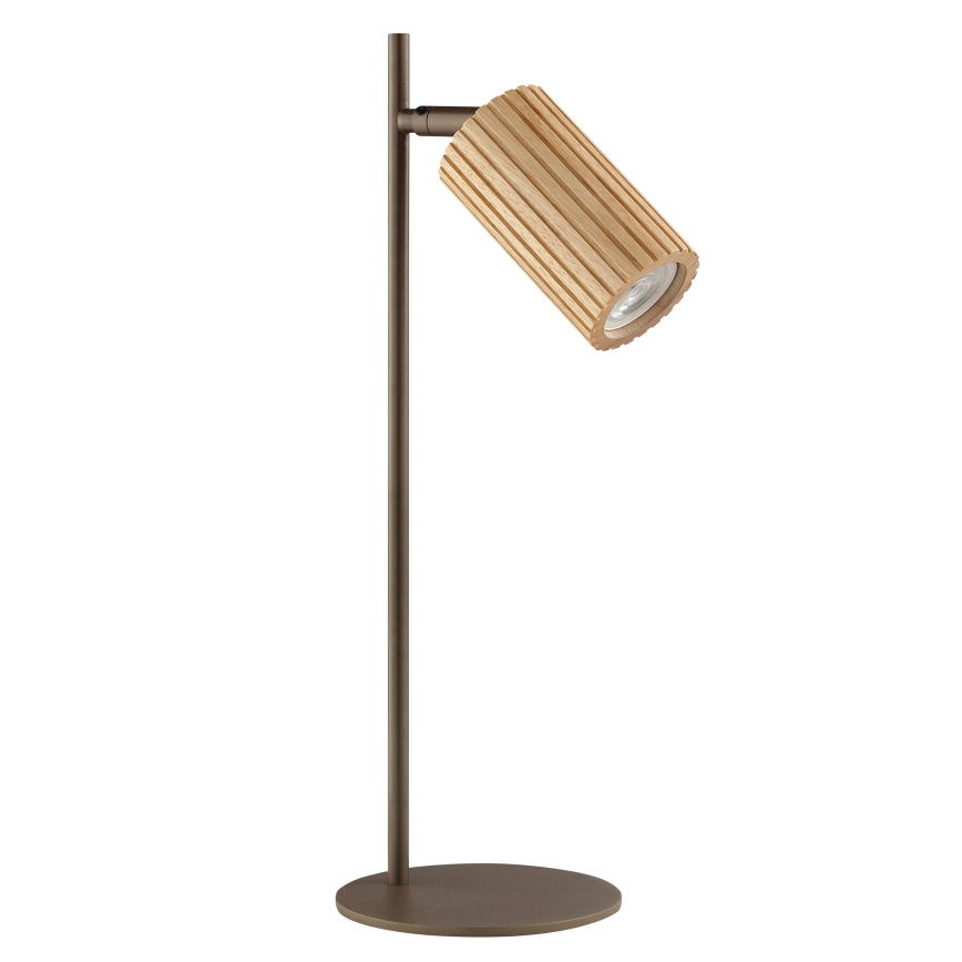 Brilliant - Επιτραπέζιο φωτιστικό LAKEWOOD 1xGU10/10W/230V, καφέ