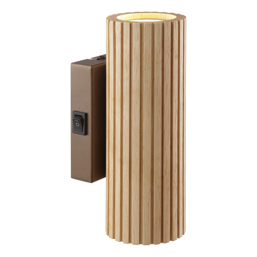 Brilliant - Επιτοίχιο φωτιστικό LAKEWOOD 2xGU10/10W/230V καφέ