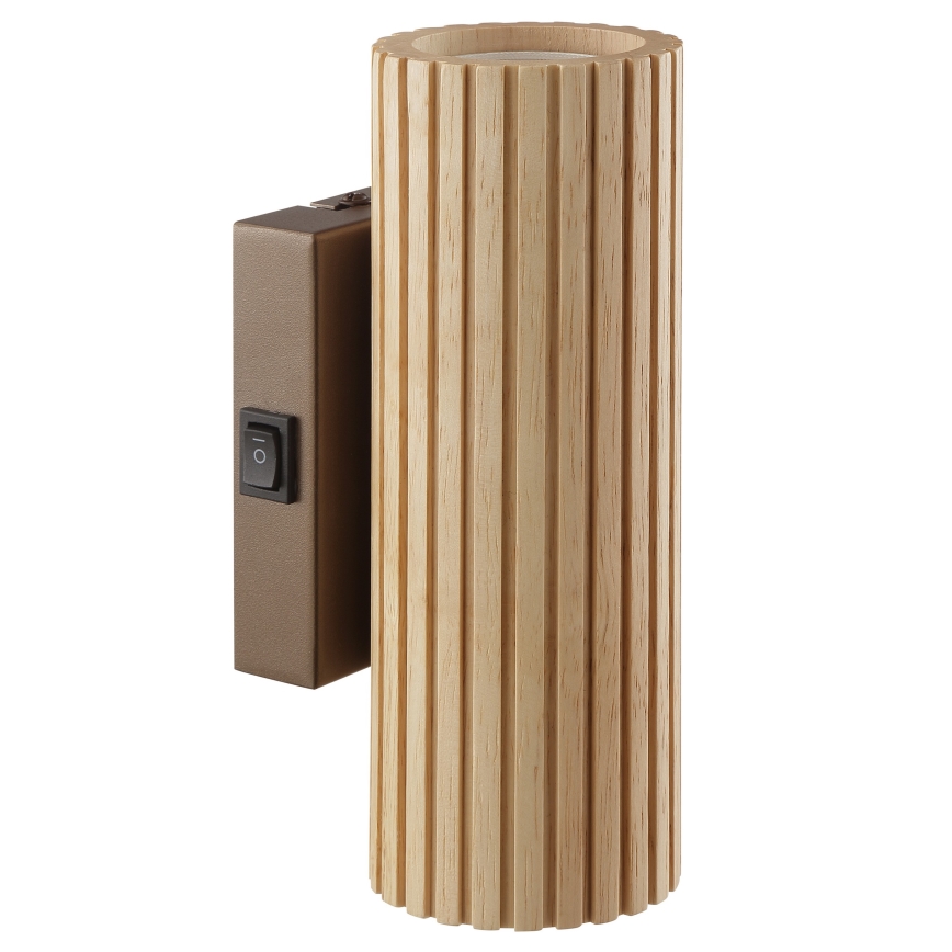Brilliant - Επιτοίχιο φωτιστικό LAKEWOOD 2xGU10/10W/230V καφέ