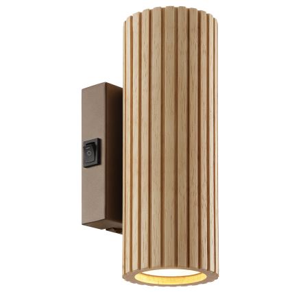 Brilliant - Επιτοίχιο φωτιστικό LAKEWOOD 2xGU10/10W/230V καφέ
