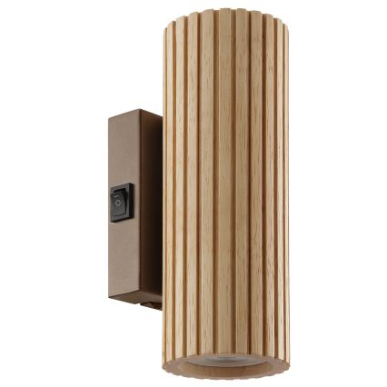 Brilliant - Επιτοίχιο φωτιστικό LAKEWOOD 2xGU10/10W/230V καφέ
