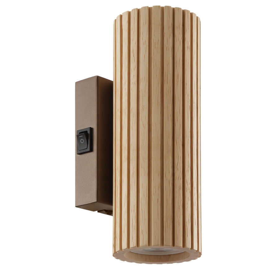 Brilliant - Επιτοίχιο φωτιστικό LAKEWOOD 2xGU10/10W/230V καφέ