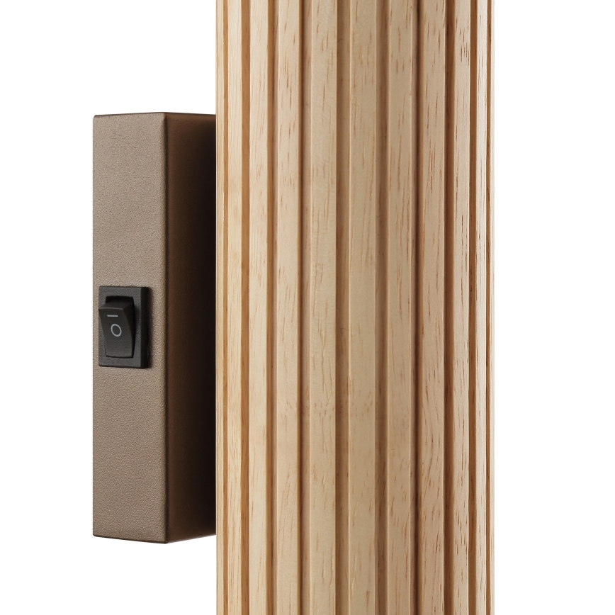 Brilliant - Επιτοίχιο φωτιστικό LAKEWOOD 2xGU10/10W/230V καφέ
