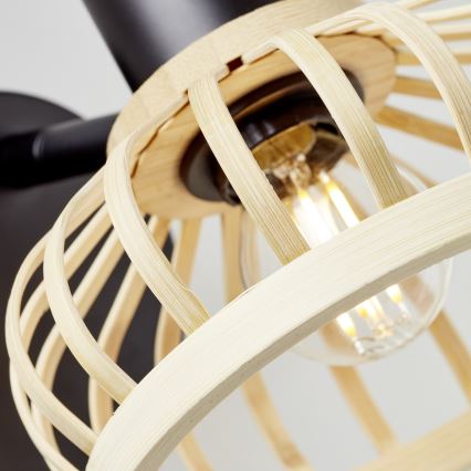 Brilliant - Επιτοίχιο φωτιστικό NORAH 1xE14/28W/230V μπαμπού