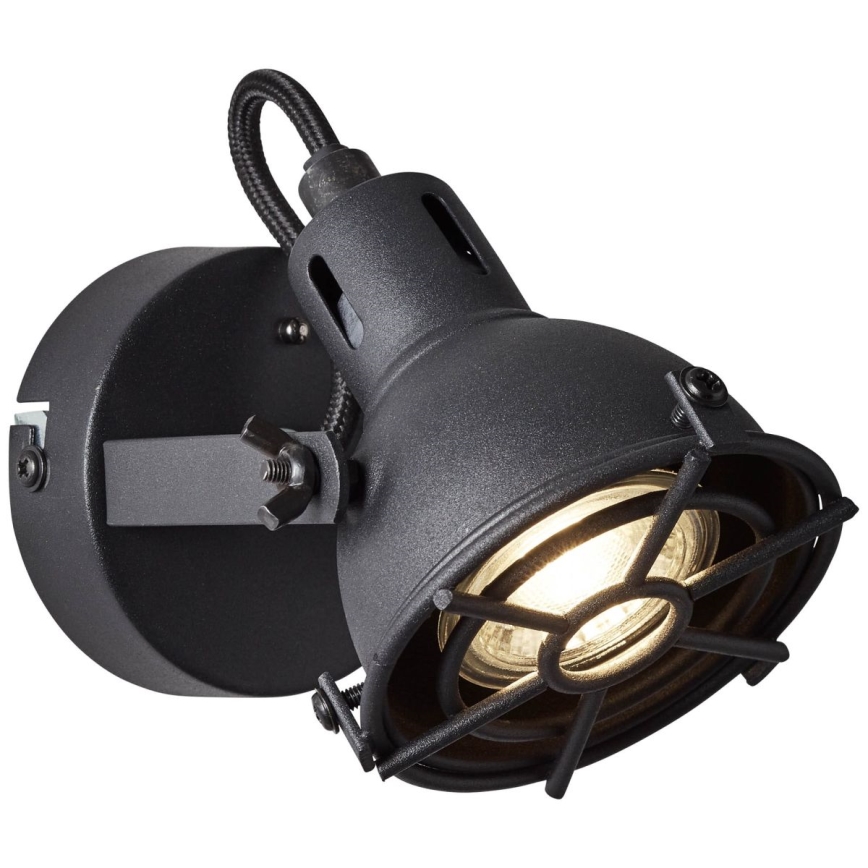 Brilliant - Επιτοίχιο φωτιστικό σποτ JESPER 1xGU10/5W/230V μαύρο