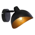 Brilliant - Επιτοίχιο φωτιστικό σποτ LAYTON 1xE14/25W/230V μαύρο/χρυσό
