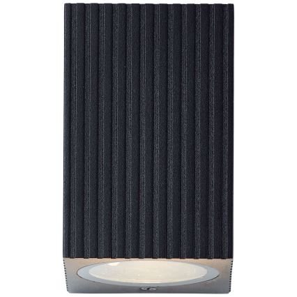 Brilliant - Επιτοίχιο φωτιστικό εξωτερικού χώρου JELANI 1xGU10/10W/230V IP44 μαύρο