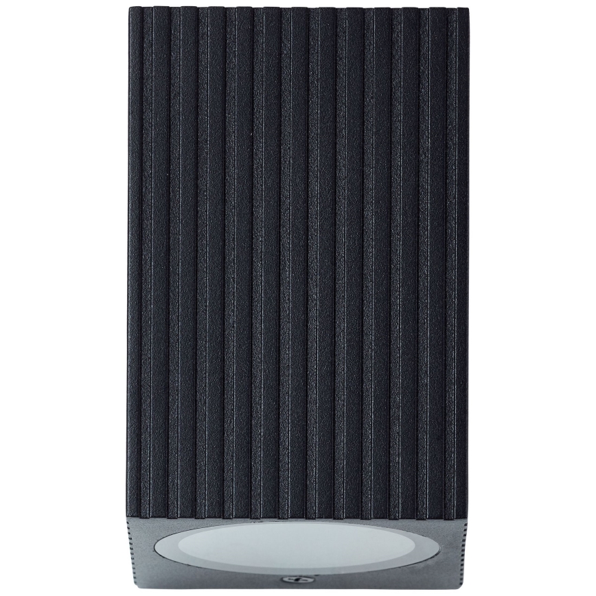 Brilliant - Επιτοίχιο φωτιστικό εξωτερικού χώρου JELANI 1xGU10/10W/230V IP44 μαύρο