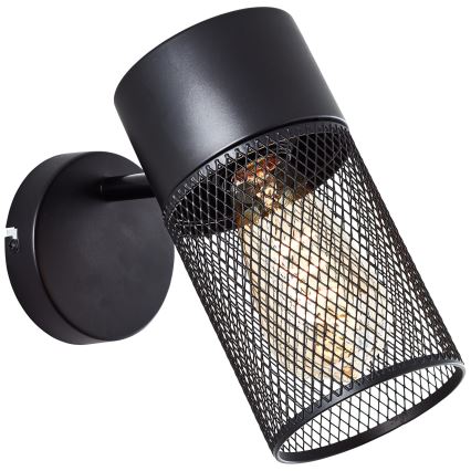 Brilliant - Επιτοίχιο σποτ φωτιστικό KAMOLO 1xE27/40W/230V μαύρο