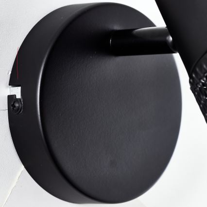 Brilliant - Επιτοίχιο σποτ φωτιστικό KAMOLO 1xE27/40W/230V μαύρο