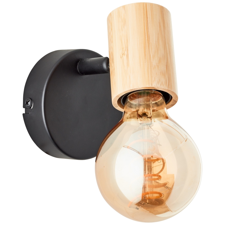 Brilliant - Επιτοίχιο σποτ KERRY 1xE27/40W/230V μπαμπού