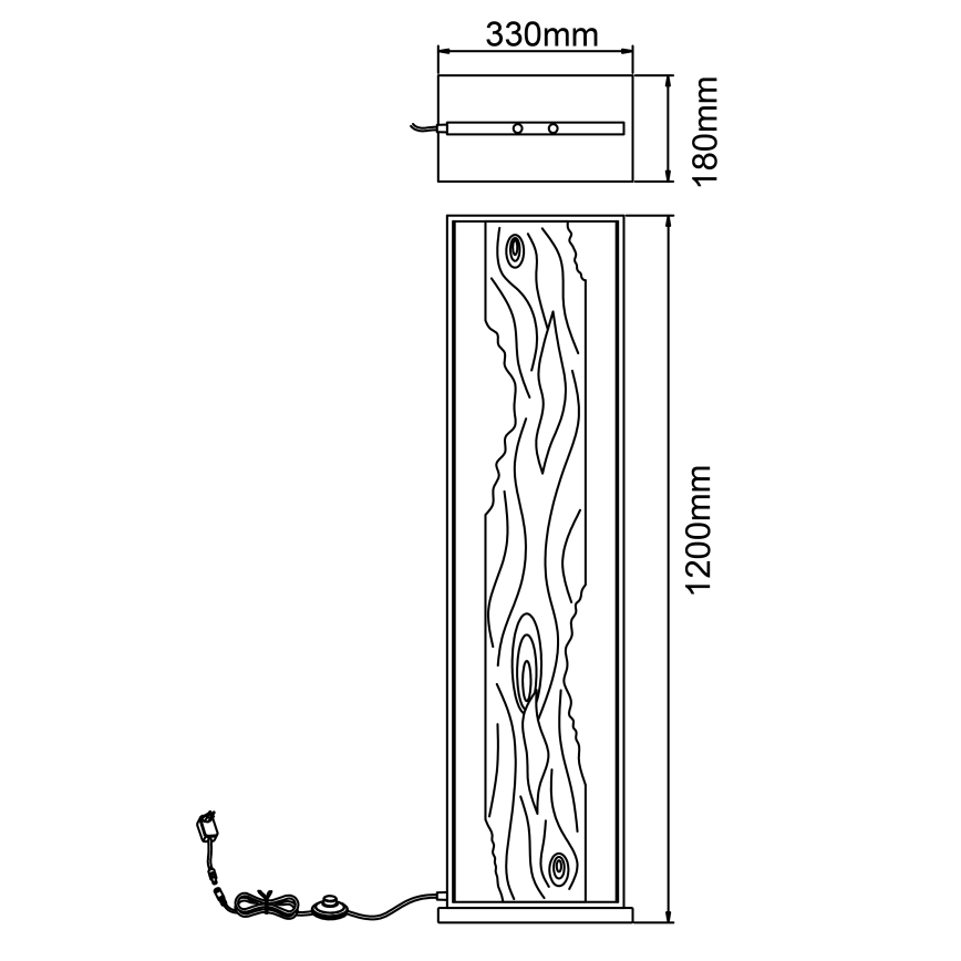 Brilliant - Επιδαπέδια λάμπα LED CHAUMONT LED/20W/230V πεύκο