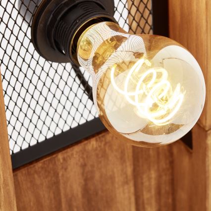 Brilliant - Επιδαπέδιο φωτιστικό CALANDRA 4xE27/42W/230V πεύκο