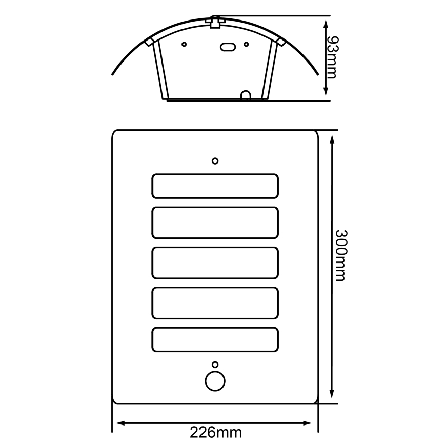 Brilliant - Επιτοίχιο φωτιστικό εξωτερικού χώρου με ανιχνευτή κίνησης και αισθητήρα σούρουπου TODD 1xE27/60W/230V IP44 ανθρακί