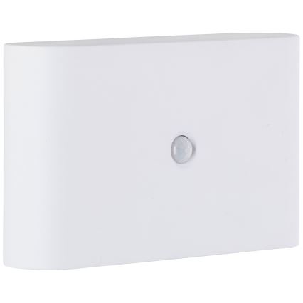 Brilliant - Εξωτερικό επαναφορτιζόμενο φωτιστικό τοίχου LED με αισθητήρα XINO LED/3W/5V 3600 mAh IP44 λευκό